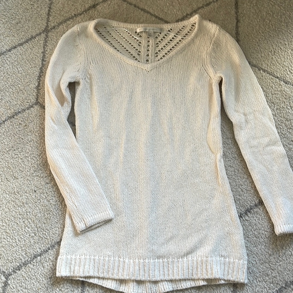 Lauren Conrad Crochet Knit Sweater Small